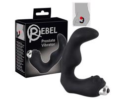 Rebel - zakrivený vibrátor na prostatu (čierny)