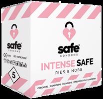 SAFE - condoms Ribs & Nobs 5 pcs