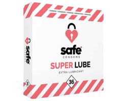 SAFE Super Lube - extra lubrikačný kondómy (36 ks)