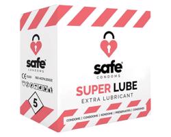 SAFE Super Lube - extra lubrikované kondómy (5ks)