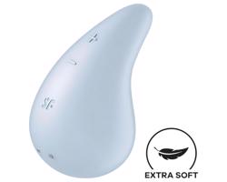 Satisfyer Dew Drop - akumulátorový, vodotesný klitorisový vibrátor (modrý)