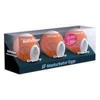 Satisfyer Egg Crunchy - masturbačné vajíčka set (3 ks)