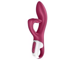 Satisfyer Embrace Me - nabíjací vibrátor s klitorisovým ramenom (červený)