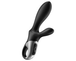 Satisfyer Heat Climax+ – inteligentný, hrejivý análny vibrátor (čierny)