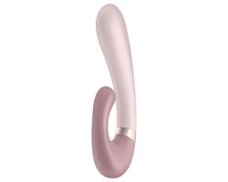 Satisfyer Heat Wave - inteligentný, hrejivý, ramenný vibrátor (béžový)