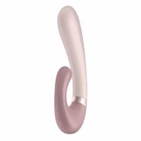 Satisfyer Heat Wave - inteligentný, pákový vibrátor s ohrevom (béžový)