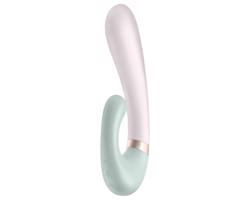 Satisfyer Heat Wave - inteligentný, zohrievací, ramenný vibrátor (mätový)