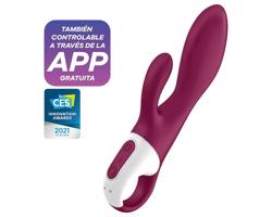 Satisfyer Heated Affair - vyhrievaný vibrátor s ramenom na klitoris (červený)