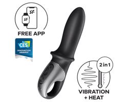 Satisfyer Horúca vášeň - inteligentný ohrievací análny vibrátor (čierny)