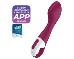 Satisfyer Hot Spot - akumulátorový, vyhrievací vibrátor na bod G (červený)