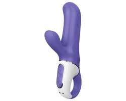 Satisfyer Magic Bunny - vodeodolný, nabíjateľný vibrator s klitoris ramienkom (modrý)