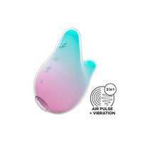 Satisfyer Mermaid Vibes - Air Pulse Clitoral Stimulator (Mint-Pink)