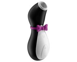 Satisfyer Penguin - nabíjateľný, vodotesný stimulátor klitorisu (čierno-biely)