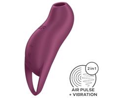 Satisfyer Pocket Pro 1 - akumulátorový, vzduchové vlny stimulujúci klitoris (fialový)