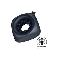 Satisfyer Ring Stroker - dobíjací vibračný masturbátor (čierny)