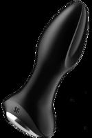 SATISFYER - Rotator Plug 1+ Vibrating Plug App, čierna