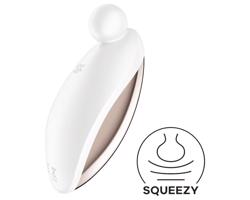 Satisfyer Spot On 2 - nabíjateľný biely vibračný stimulátor klitorisu