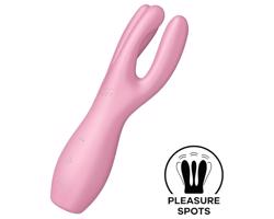 Satisfyer Threesome 3 - akumulátorový vibrátor na klitoris (ružový)