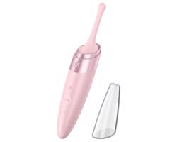 Satisfyer Twirling Delight - nabíjateľný, vodeodolný klitorisový vibrátor (ružový)