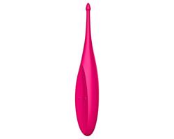 Satisfyer Twirling Fun - akumulátorový, vodotesný klitorisový vibrátor (magenta)