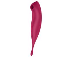 Satisfyer Twirling Pro - inteligentný 2v1 klitorisový vibrátor (červený)