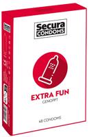 Secura Extra Fun - vrúbkované kondómy (48 ks)