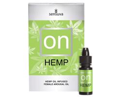 Sensuva Hemp - brniaci intímny olej pre ženy (5 ml)