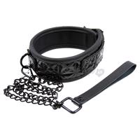 Sinful Collar bdsm obojok s vodítkom black