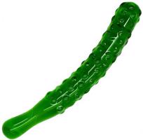 Sklenené dildo Mr. Cucumber (20 cm)