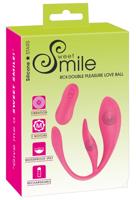 SMILE - dobíjacie rádiové vibračné vajíčko (ružové)