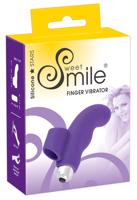 SMILE Finger - vlnitý silikónový prstový vibrátor (fialový)