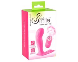 SMILE G-Spot nohavičky - nabíjací, rádiový mini vibrátor (ružový)