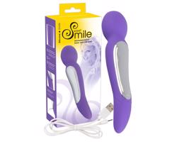 SMILE Wand - Dvojmotorový masážny vibrátor (fialový)