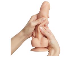 Strap-on-me M - dvojvrstvový, s prísavkou, realistický dildo (naturál)