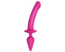 Strap-on-me Switch Polorealistický XXL - 2v1 dildo (ružový)