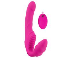 Strapless Strap-On - Strap-On Vibrator (Pink)