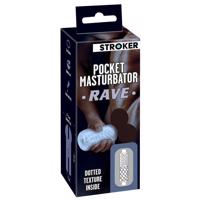 STROKER Rave - umelý análny masturbátor (priehľadný)