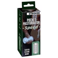 STROKER Speed - umelý zadok masturbátor (priehľadný)