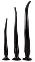 Super Long Flexible Butt Plug Set Black