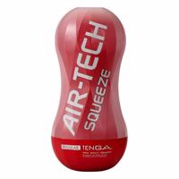 TENGA Air-Tech Squeeze Regular - sací masturbátor (červený)