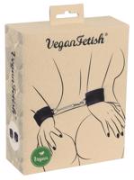 Vegan Fetish - putá na zápästie s krátkou retiazkou (čierne)