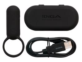 Vibračný krúžok na penis TENGA Smart Vibe (čierny)