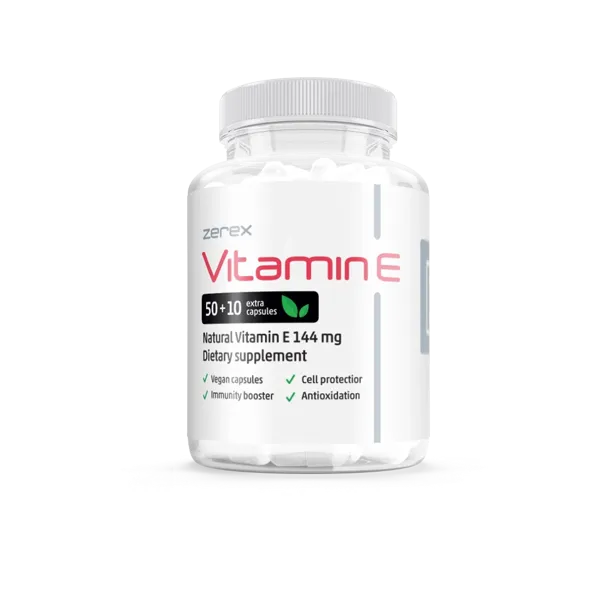 Vitamín E v prírodnej forme 50 + 10 kapsúl