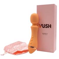 Vush Majesty 2 - Rechargeable, Waterproof Wand Vibrator (Orange)