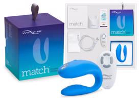 We-Vibe Match - vodotesný, nabíjací párový vibrátor (modrý)