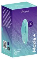 We-Vibe Moxie+ - dobíjací, rádiom riadený, inteligentný vibrátor na klitoris (tyrkysový)