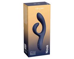 We-Vibe Nova 2 - akumulátorový, inteligentný vibrátor s ramienkom na klitoris (modrý)