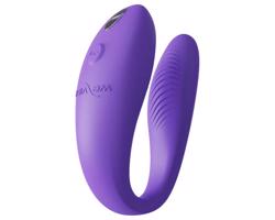 We-Vibe Sync Go - inteligentný, akumulátorový párový vibrátor (fialový)