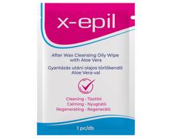 X-Epil - Olejová utierka po depilácii (1ks) - Aloe Vera