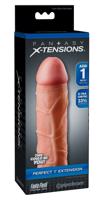 X-TENSION Perfect 1 - realistický návlek na penis (17,7cm) - prírodný